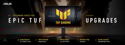 In The News: ASUS Announces New 'TUF Gaming Series Five' Line-up of Gaming Monitors