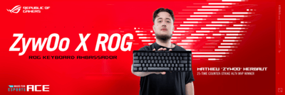 In The News: ASUS ROG Announces Partnership with Mathieu 'ZywOo' Herbaut