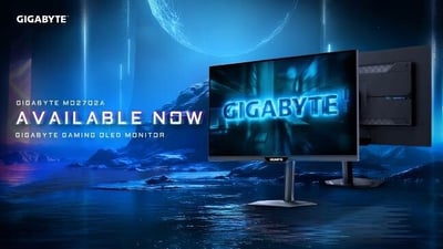 In The News: GIGABYTE Announces the Availability of the MO27Q2A QHD 280Hz OLED Gaming Monitor