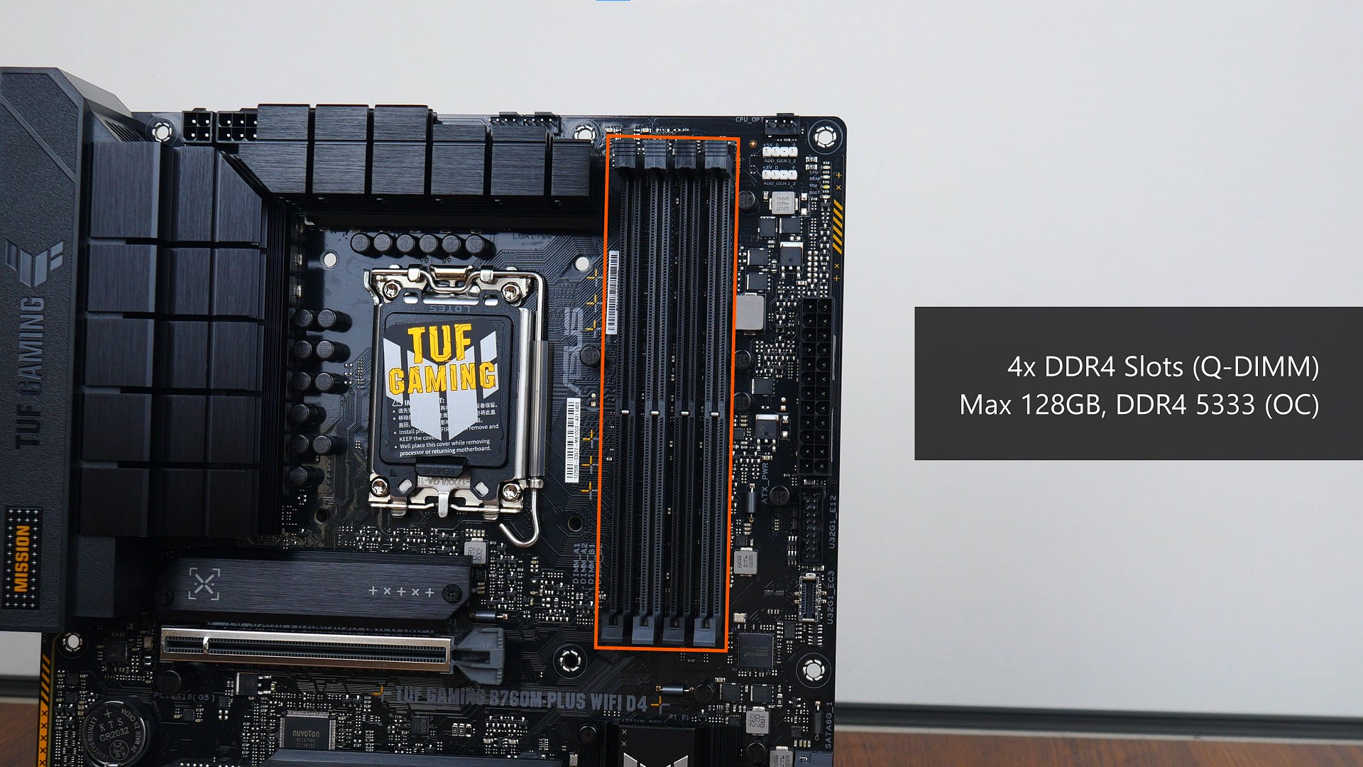 ASUS TUF GAMING B660-PLUS WIFI D4 Socket Intel Carte mère