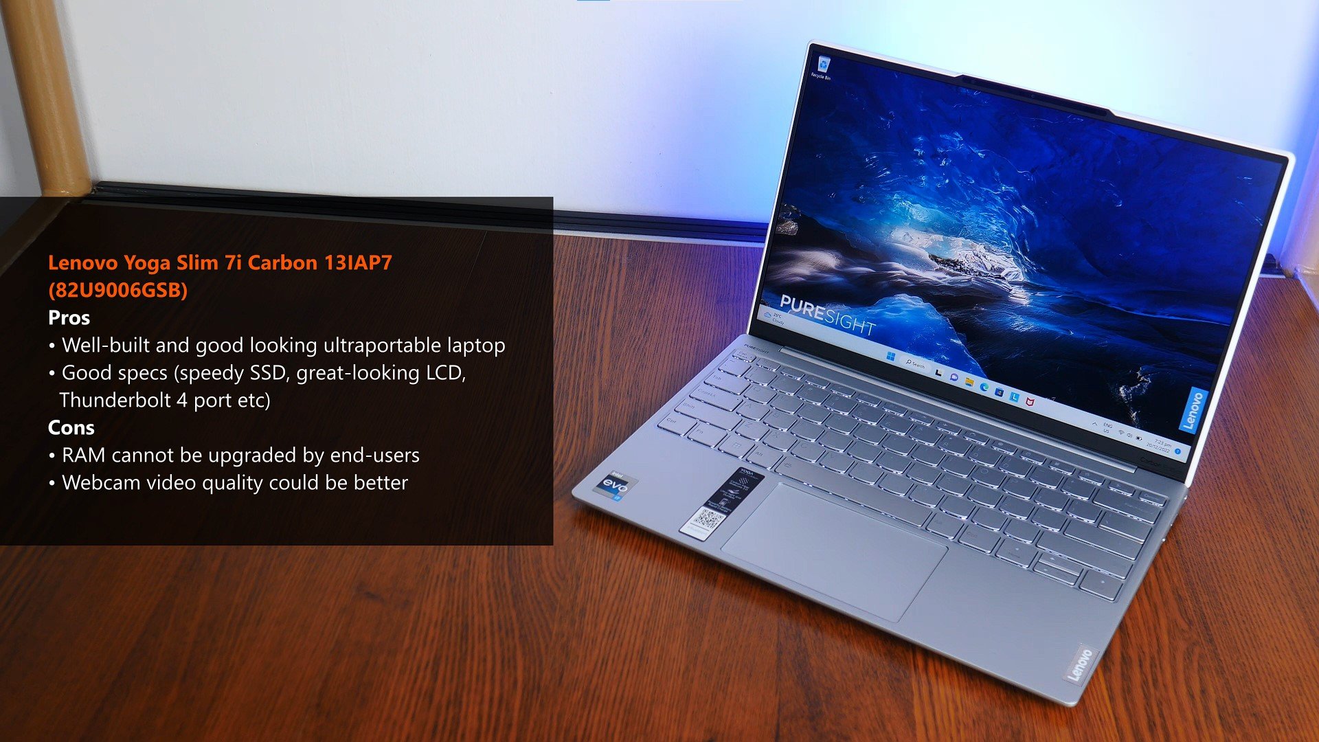 Review: Lenovo Yoga Slim 7i Carbon 13IAP7 Ultra Portable Laptop