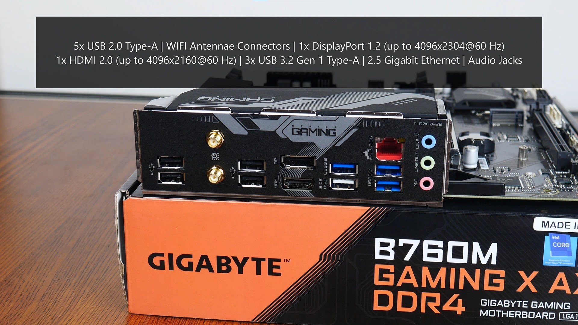 Placa Mãe Gigabyte B760M Gaming X AX WiFi DDR4 LGA 1700 mATX HDMI  DisplayPort USB 3.2 M.2
