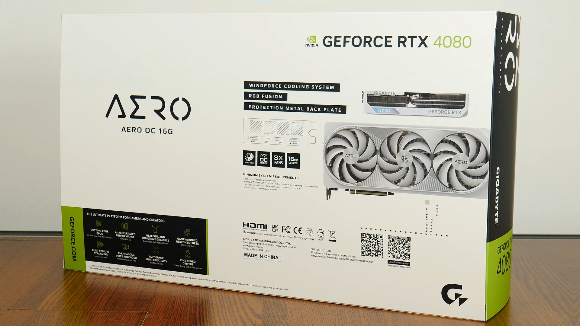 GeForce RTX™ 4080 16GB AERO OC Key Features
